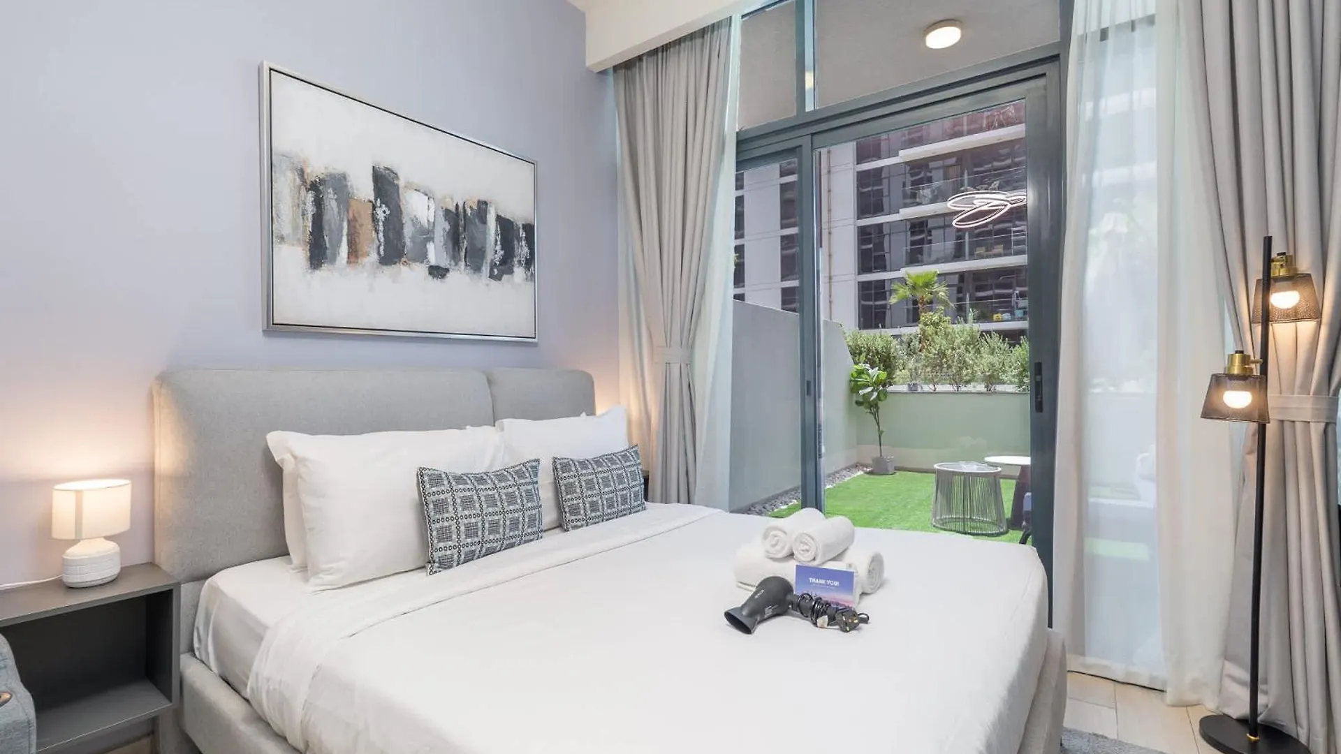Apartment Elegant Studio With Garden In Meydan - Dubai